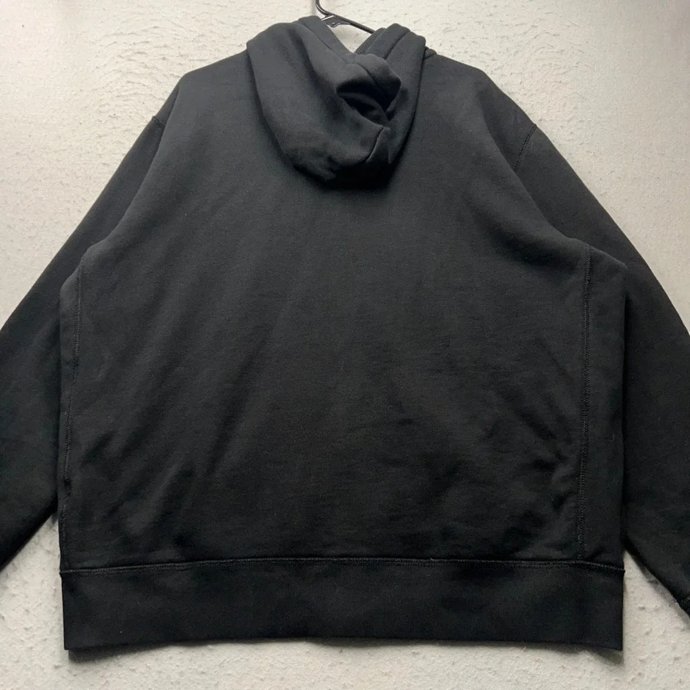 Polo Ralph Lauren Mens XXL Full Zip Hoodie Black Red Pony Logo Waffle Lined Hood